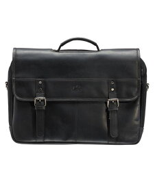 【送料無料】 マンシーニ メンズ ビジネス系 バッグ Men's Double Compartment Briefcase with RFID Secure Pocket for 15.6" Laptop and Tablet Black
