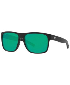 �R�X�^�f���}�[�� �����Y �A�N�Z�T���[ �T���O���X�E�A�C�E�F�A Costa Del Mar SPEARO XL Polarized Sunglasses 6S9013 59 11 MATTE BLACK/GREEN MIRROR 580G �u���b�N