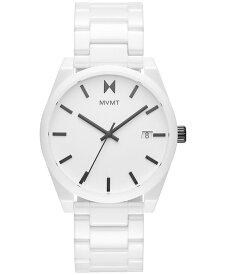 【送料無料】 エムブイエムティー メンズ 腕時計 アクセサリー Element White Ceramic Bracelet Watch 43mm White