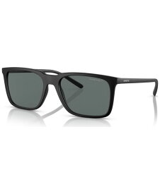 【送料無料】 アーネット メンズ サングラス・アイウェア アクセサリー Unisex Polarized Sunglasses AN431456-P Matte Black
