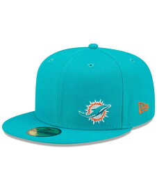 【送料無料】 ニューエラ メンズ 帽子 アクセサリー Men's Aqua Miami Dolphins Flawless 59FIFTY Fitted Hat Aqua