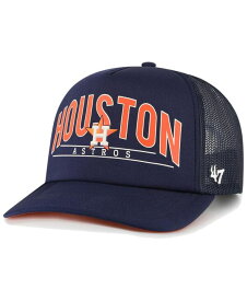 【送料無料】 47ブランド メンズ 帽子 アクセサリー Men's Navy Houston Astros Backhaul Foam Trucker Snapback Hat Navy