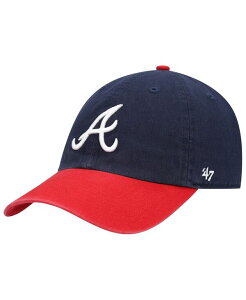47 uh Y ANZT[ Xq '47 Brand Men's Navy Atlanta Braves Clean Up Adjustable Hat Navy lCr[