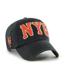 【送料無料】 47ブランド メンズ 帽子 アクセサリー Men's Black New York Giants Cooperstown Collection Hand Off Clean Up Adjustable Hat Black