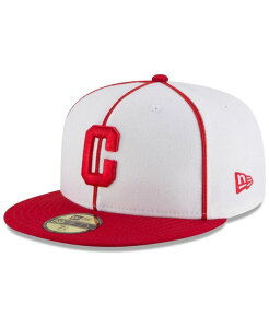 �j���[�G�� �����Y �A�N�Z�T���[ �X�q New Era Men's White Red Distressed Pittsburgh Crawfords Cooperstown Collection Turn Back The Clock 59FIFTY Fitted Hat White Red �z���C�g