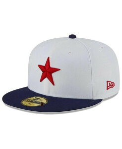 �j���[�G�� �����Y �A�N�Z�T���[ �X�q New Era Men's White Detroit Stars Cooperstown Collection Turn Back The Clock 59FIFTY Fitted Hat White �z���C�g