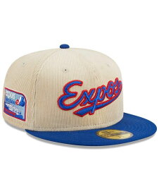 【送料無料】 ニューエラ メンズ 帽子 アクセサリー Men's White Montreal Expos Cooperstown Collection Corduroy Classic 59FIFTY Fitted Hat White