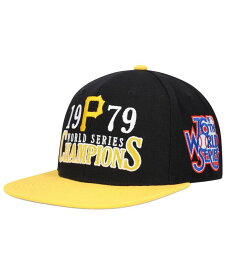 【送料無料】 ミッチェル&ネス メンズ 帽子 アクセサリー Men's Black Pittsburgh Pirates World Series Champs Snapback Hat Black