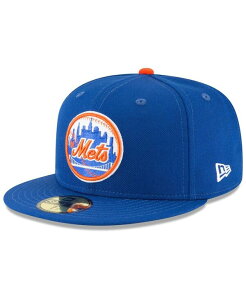 �j���[�G�� �����Y �A�N�Z�T���[ �X�q �E�[�� New Era Men's Blue New York Mets Cooperstown Collection Wool 59FIFTY Fitted Hat Blue �u���[