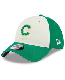 【送料無料】 ニューエラ メンズ 帽子 アクセサリー Men's White Green Chicago Cubs 2024 St. Patrick's Day 9TWENTY Adjustable Hat White Green