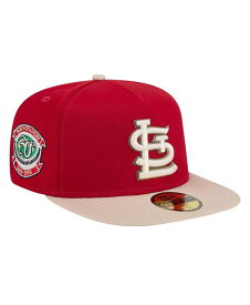【送料無料】 ニューエラ メンズ 帽子 アクセサリー Men's Red St. Louis Cardinals Canvas A-Frame 59FIFTY Fitted Hat Red