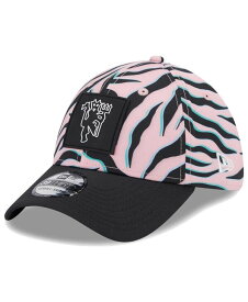 【送料無料】 ニューエラ メンズ 帽子 アクセサリー Men's Pink Black Manchester United Zebra All Over Print 39THIRTY Flex Hat Pink Black