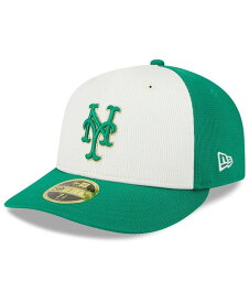 【送料無料】 ニューエラ メンズ 帽子 アクセサリー Men's White Green New York Mets 2024 St. Patrick's Day Low Profile 59FIFTY Fitted Hat White Green
