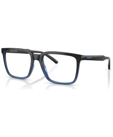 【送料無料】 アーネット メンズ サングラス・アイウェア アクセサリー Unisex Rectangle Eyeglasses AN721555-O Transparent Cobalto Gradient Black