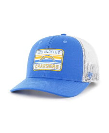 【送料無料】 47ブランド メンズ 帽子 アクセサリー Men's Powder Blue White Los Angeles Chargers Drifter Adjustable Trucker Hat Powder Blue White