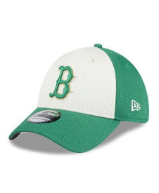 【送料無料】 ニューエラ メンズ 帽子 アクセサリー Men's White Green Boston Red Sox 2024 St. Patrick's Day 39THIRTY Flex Fit Hat White Green
