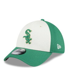 【送料無料】 ニューエラ メンズ 帽子 アクセサリー Men's White Green Chicago White Sox 2024 St. Patrick's Day 39THIRTY Flex Fit Hat White Green