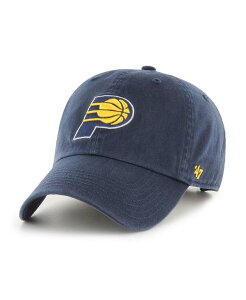 47 �u�����h �����Y �A�N�Z�T���[ �X�q ���S '47 Brand Men's Navy Indiana Pacers Team Logo Clean Up Adjustable Hat Navy �l�C�r�[