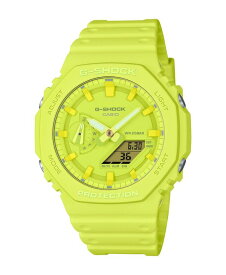 【送料無料】 ジーショック メンズ 腕時計 アクセサリー Men's Analog Digital Yellow Resin Watch 45.4mm GA2100-9A9 Yellow