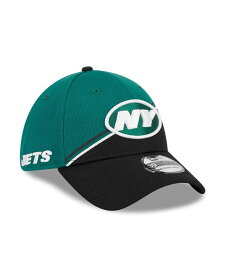 【送料無料】 ニューエラ メンズ 帽子 アクセサリー Men's Green Black New York Jets 2023 Sideline 39THIRTY Flex Hat Green Black