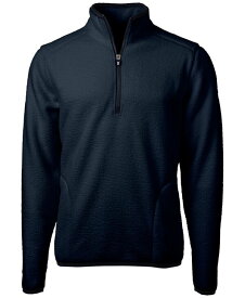 【送料無料】 カッターアンドバック メンズ ジャケット・ブルゾン アウター Cascade Eco Sherpa Fleece Men's Big & Tall Quarter Zip Jacket Navy Blue