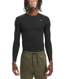 【送料無料】 リーボック メンズ Tシャツ トップス Men's Compression Long Sleeve Training Performance T-Shirt Black