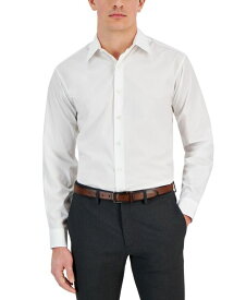 【送料無料】 クラブルーム メンズ シャツ トップス Men's Regular-Fit Solid Dress Shirt Bright White