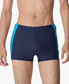 【送料無料】 スピード メンズ ハーフパンツ・ショーツ 水着 Men's Fitness Splice Stretch UPF 50+ Swim Trunks Navy /Blue