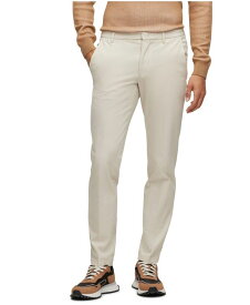 【送料無料】 ヒューゴボス メンズ カジュアルパンツ ボトムス Men's Stretch Slim-Fit Trousers Open White
