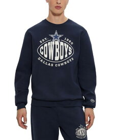 【送料無料】 ヒューゴボス メンズ パーカー・スウェット アウター Men's BOSS x Dallas Cowboys NFL Sweatshirt Dark Blue