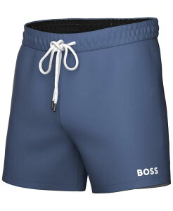 【送料無料】 ヒューゴボス メンズ ハーフパンツ・ショーツ 水着 BOSS by Men's Lee Drawstring 5.3" Swim Trunks Open Blue