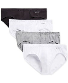 【送料無料】 ツーイグジスト メンズ ブリーフパンツ アンダーウェア Tagless Bikini Briefs 4 Pack Grey/Black/White