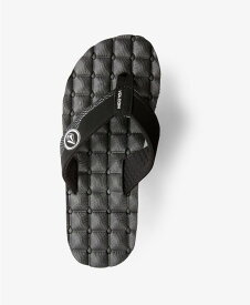 【送料無料】 ボルコム メンズ サンダル シューズ Men's Recliner Flip-Flop Sandal Extra Grippy Shoe Black Whit