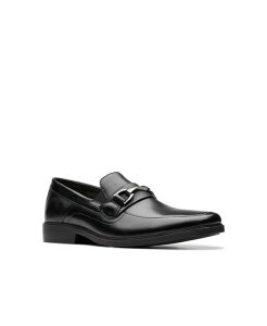 N[NX Y V[Y Xb|E[t@[ [t@[ Men's Collection Clarkslite Bit Slip On Loafers Black Leather ubN