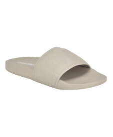 【送料無料】 カルバンクライン メンズ サンダル シューズ Men's Enny Pool Slip-On Flat Slides Gray