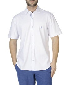 【送料無料】 テーラーバード メンズ シャツ トップス Solid Knit Short Sleeve Shirt White dove
