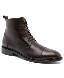 アンソニー ヴィア メンズ ブーツ・レインブーツ シューズ Men's Monroe Lace-Up Goodyear Casual Leather Dress Boots Brown