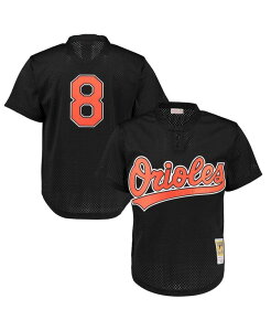 �~�b�`�F��&�l�X �����Y �g�b�v�X �V���c ���b�V�� �W���[�W�[ Mitchell & Ness Men's Cal Ripken Jr. Black Baltimore Orioles Cooperstown Mesh Batting Practice Jersey Black �u���b�N