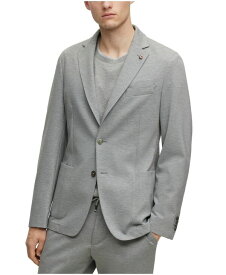 【送料無料】 ヒューゴボス メンズ ジャケット・ブルゾン アウター Men's Slim-Fit Jacket Silver