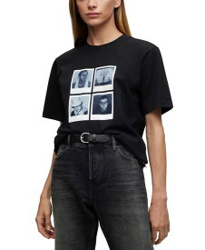 【送料無料】 ヒューゴボス メンズ Tシャツ トップス BOSS X Keith Haring Gender-Neutral Photo T-shirt Black