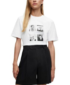 【送料無料】 ヒューゴボス メンズ Tシャツ トップス BOSS X Keith Haring Gender-Neutral Photo T-shirt White