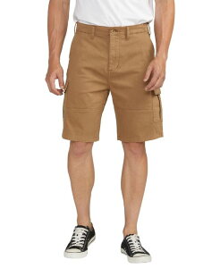 �V���o�[ �W�[���Y �����Y �{�g���X �n�[�t�p���c�E�V���[�c �V���[�g�p���c Silver Jeans Co. Men's Essential Twill Cargo 10 Shorts Desert