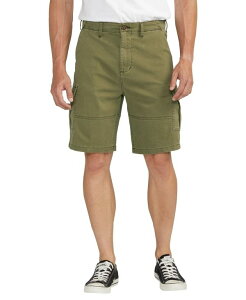 �V���o�[ �W�[���Y �����Y �{�g���X �n�[�t�p���c�E�V���[�c �V���[�g�p���c Silver Jeans Co. Men's Essential Twill Cargo 10 Shorts Olive �I���[�u