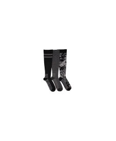 【送料無料】 ムクルクス メンズ 靴下 アンダーウェア Men's 3 Pack Nylon Compression Knee-High Socks Black
