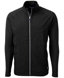 【送料無料】 カッターアンドバック メンズ ジャケット・ブルゾン アウター Adapt Eco Knit Hybrid Recycled Men's Big & Tall Full Zip Jacket Black