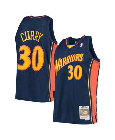 【送料無料】 ミッチェル&ネス メンズ シャツ トップス Men's Stephen Curry Navy Golden State Warriors 2009-10 Hardwood Classics Swingman Player Jersey Navy