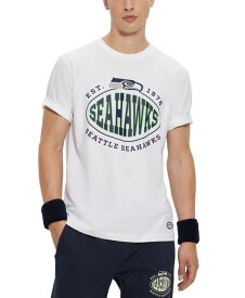 【送料無料】 ヒューゴボス メンズ Tシャツ トップス Men's BOSS x NFL Seattle Seahawks T-shirt Natural