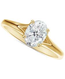 【送料無料】 フォーエバーマーク レディース リング アクセサリー Diamond Oval-Cut Engagement Ring (1/2 ct. t.w.) in 14k Gold Yellow Gold