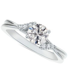 【送料無料】 フォーエバーマーク レディース リング アクセサリー Diamond Round-Cut Twisted Band Engagement Ring (3/4 ct. t.w.) in 14k White Gold White Gold