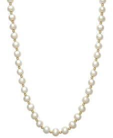 【送料無料】 ベル ドゥ メール レディース ネックレス・チョーカー・ペンダントトップ アクセサリー Cultured Freshwater Pearl (7-1/2mm) and Bead Necklace in 14k Gold No Color